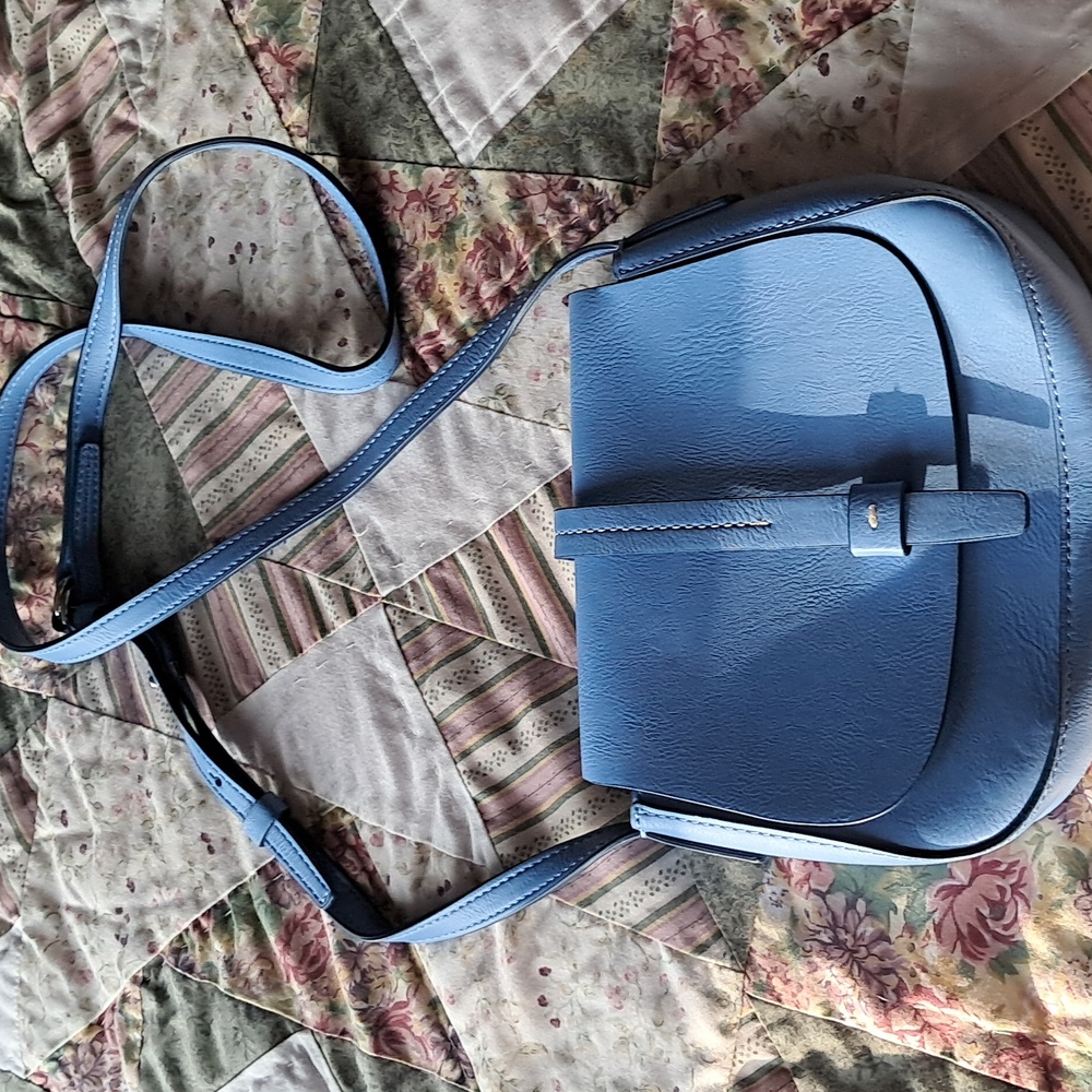 Gap blue crossbody leather bag